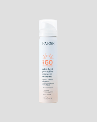 Ultra-let make-up protection mist med solcreme SPF50 fra Paese - 1