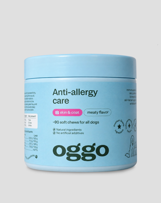 Kosttilskud til allergi og sensitiv hud til hund Anti-Allergy Care Oggo 180 g