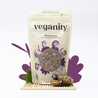 Tidselfrø med 100 % vegetabilsk protein Veganity 200 g