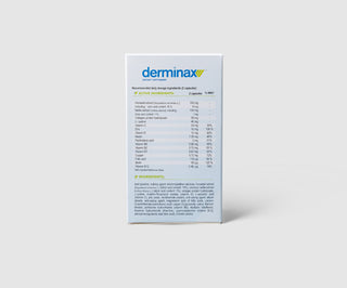 Akne, bumser og ujævnheder - tabletter med zink, C-, E- og B2-vitamin Derminax - 5