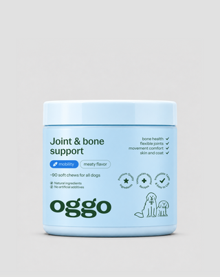 Kosttilskud til led og knogler hos store, aktive og ældre hunde Joint & Bone Support Oggo 180 g - 1