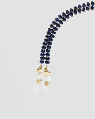 Brillekæde af lapis lazuli i natursten Mys - 4