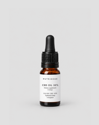 CBD-olie 30% i dråber, broad spectrum uden THC med CBG og CBN Nutridome