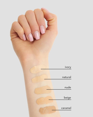 Let ansigtsfoundation med god matterende dækning 12h 05 Caramel Nutridome - 3