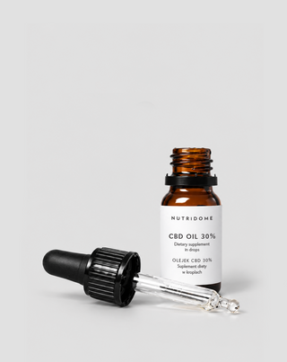 CBD-olie 30% i dråber, broad spectrum uden THC med CBG og CBN Nutridome