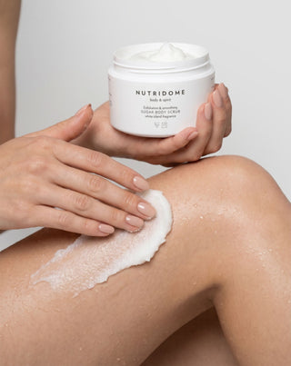 Sukkerpeeling scrub til kroppen, der glatter huden Nutridome 250 g - 3