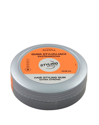 Sølvfarvet stylinggummi i en krukke med UV-filter Styling Effect Joanna - 2