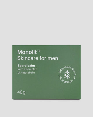 Nærende og fugtgivende skægbalsam med Monolith naturligt oliekompleks