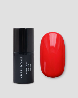 Hybridlak til negle UV/LED Red Velvet 016 Nutridome - 1