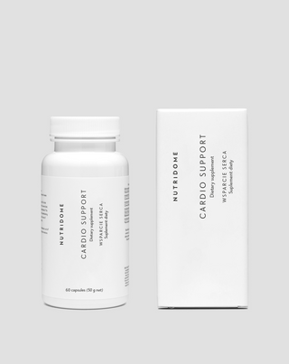 Hjertestøttende kosttilskud med koenzym Q10, hvidtjørn, thiamin og C-vitamin Nutridome 60 kapsler