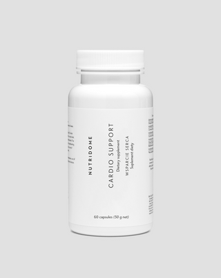 Hjertestøttende kosttilskud med koenzym Q10, hvidtjørn, thiamin og C-vitamin Nutridome 60 kapsler