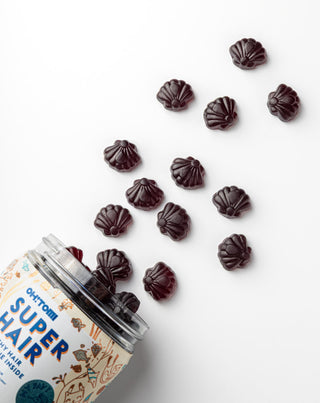 Hårgeler, der fremskynder væksten og forbedrer tilstanden af Super Hair Oh!Tomi 60 stk. - 2