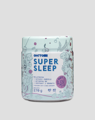 Melatonin søvngelé med vitaminer til børn og voksne cherry Super Sleep Oh!Tomi 60 stk. - 1
