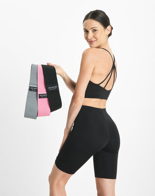 Body Functions korte modstandsbånd til fitness 76 cm sæt med 3 stk. - 2