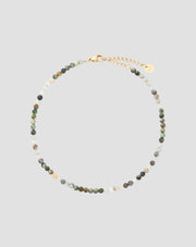 Ankelarmbånd af natursten Afrikansk turkis og amazonit Mys