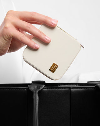 Smykkeskrin med rum, ruller og kroge lille creme Mys - 3