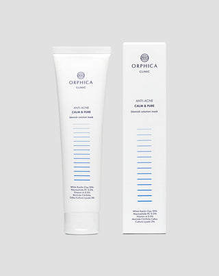 Rensende og regenererende maske til akneudsat hud med hvid ler Anti-Acne Orphica Clinic 100 ml