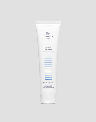 Rensende og regenererende maske til akneudsat hud med hvid ler Anti-Acne Orphica Clinic 100 ml