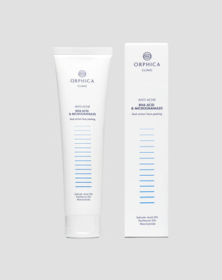 Ansigtspeeling til uren hud med niacinamid, panthenol, BHA og mikrogranuler Anti-Acne Orphica Clinic